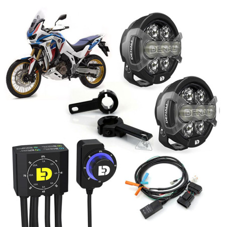 Kit de faro auxiliar LED DENALI D7 Pro con cableado y controlador DialDim™