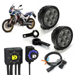 Kit de faro auxiliar LED DENALI D7 con cableado y controlador DialDim™