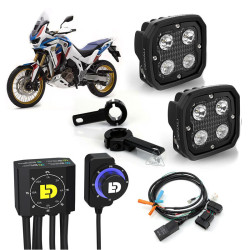 Kit de faro auxiliar LED DENALI D4 con cableado y controlador DialDim™