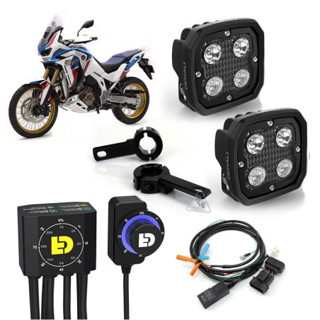 Kit de faro auxiliar LED DENALI D4 con cableado y controlador DialDim™