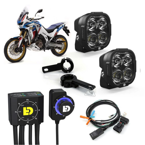 Kit de faro auxiliar LED DENALI DL4 con cableado y controlador DialDim™