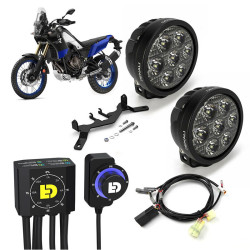 Kit de faro auxiliar LED DENALI D7 con cableado y controlador DialDim™