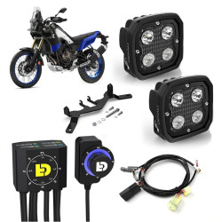 Kit de faro auxiliar LED DENALI D4 con cableado y controlador DialDim™