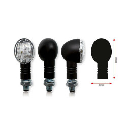 Juego de intermitentes LED BIHR Bullet