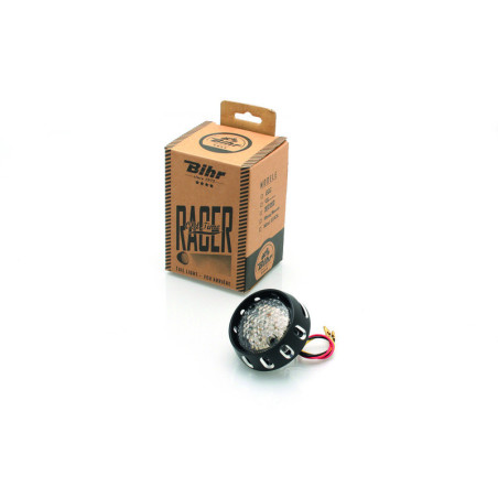 Piloto trasero LED homologado BIHR flying saucer negro