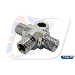 Conector T macho Venhill sujeción M6