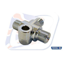 Conector T macho Venhill sujeción M6 2