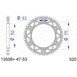 Corona AFAM aluminio ultraligera autolimpiable 13508 - Paso 520