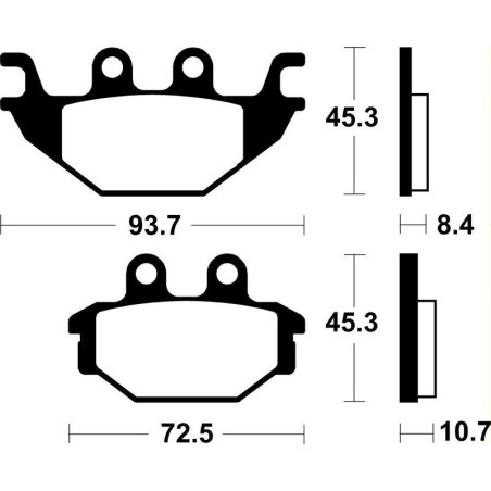 Pastillas de freno Tecnium MR430 Sinterizadas Indian Scout