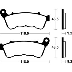 Pastillas de freno Tecnium MF434 Sinterizadas Harley Davidson