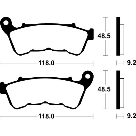 Pastillas de freno Tecnium MF434 Sinterizadas Harley Davidson