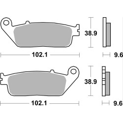 Pastillas de freno sinterizadas Brembo 07HO41LA