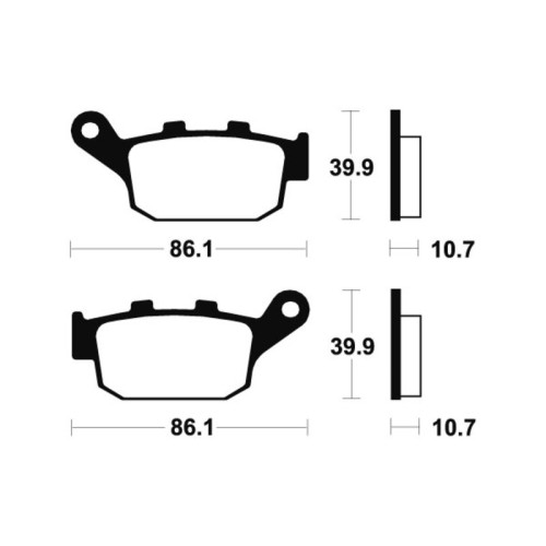 Pastillas de freno Tecnium MR114 Sinterizadas