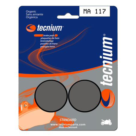 Pastillas de freno Tecnium MA117 Orgánicas