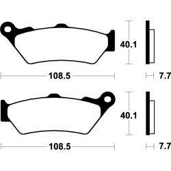 Pastillas de freno Tecnium Scooter orgánicas ME174