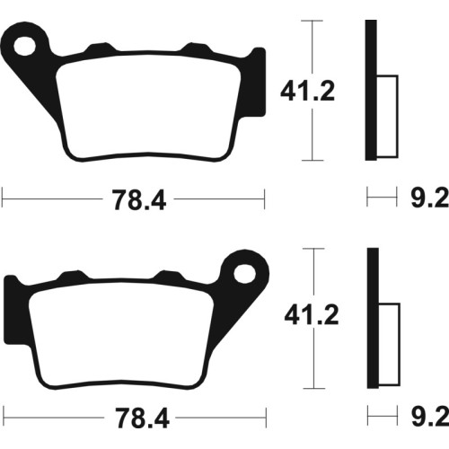 Pastillas de freno Tecnium Scooter orgánicas ME175