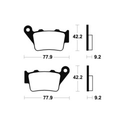 Pastillas de freno Tecnium MR175 Sinterizadas