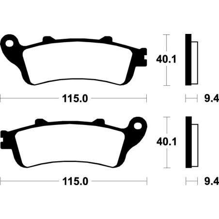 Pastillas de freno Tecnium Scooter orgánicas ME222