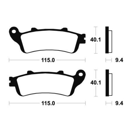 Pastillas de freno Tecnium MR222 Sinterizadas
