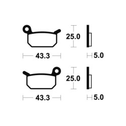 Pastillas de freno Tecnium MO294 Sinterizadas