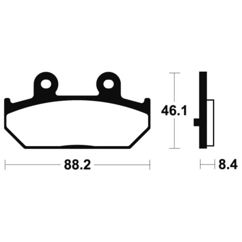 Pastillas de freno Tecnium MSS304 Sinterizadas