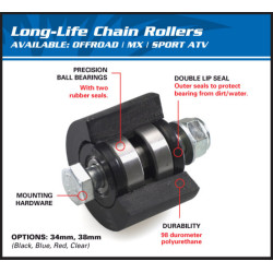 Rodillo guia cadena, 43-24mm, All Balls 79-5007 2