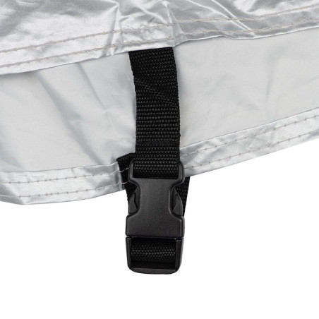 Funda de moto para exterior OXFORD Aquatex - Moto / Scooter con baúl - Negro / Plata - M