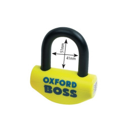 Candado de disco universal Boss Oxford OF39 - Certificado Sold Secure Gold / FG SBSC
