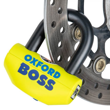 Candado de disco universal Boss Oxford OF39 - Certificado Sold Secure Gold / FG SBSC
