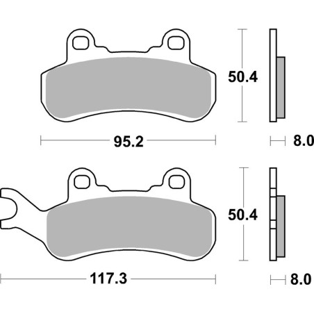 Pastillas de freno sinterizadas Brembo 07GR92SX