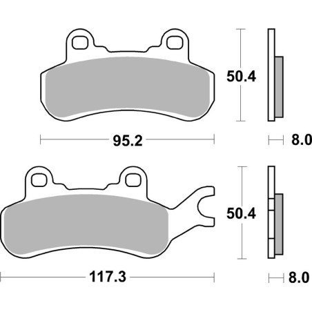 Pastillas de freno sinterizadas Brembo 07GR91SX