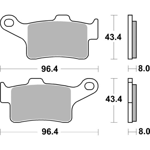 Juego pastillas de freno BREMBO 07GR88SA