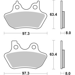 Pastillas de freno Brembo orgánicas cilindrada baja