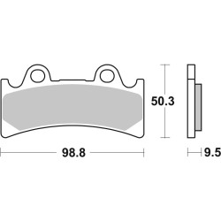 Pastillas de freno sinterizadas racing BREMBO 07YA32SR