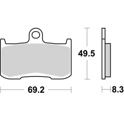 Pastillas de freno sinterizadas racing BREMBO 07KA23SR