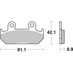 Pastillas de freno sinterizadas BREMBO 40000205