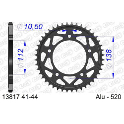 Corona AFAM aluminio 13817 - Paso 520