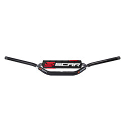 Manillar SCAR S² Low Ø22,2mm - Negro / Protector negro