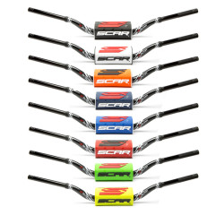 Manillar SCAR O² RC Color Ø28,6mm - Negro / Protector naranja 2