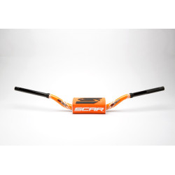Manillar SCAR O² Color McGrath/Short Ø28,6mm - Naranja / Protector naranja