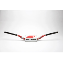 Manillar SCAR O² Color McGrath/Short Ø28,6mm - Rojo / Protector blanco