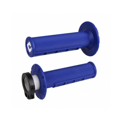 Puños ODI MX V2 Lock-On Half-Waffle - Azul