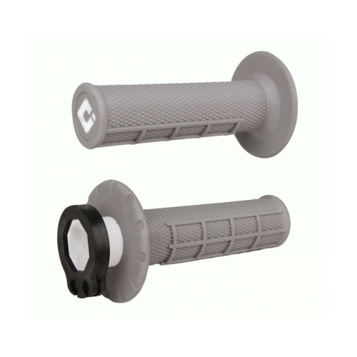 Puños ODI MX V2 Lock-On Haf-Waffle Soft Gris