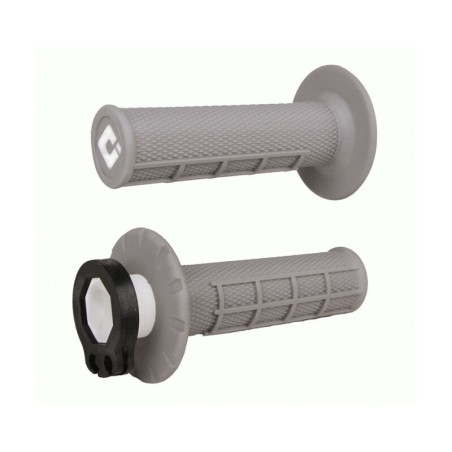 Puños ODI MX V2 Lock-On Haf-Waffle Soft Gris