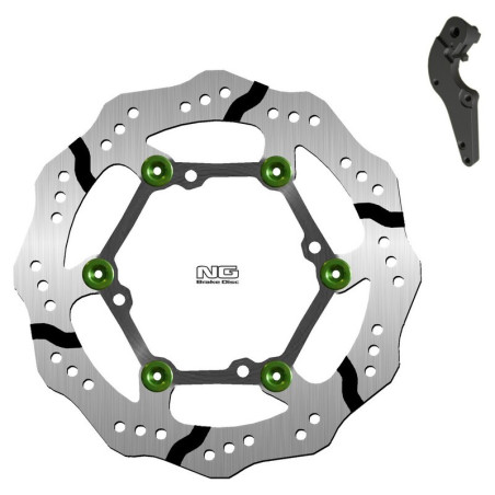 Kit disco de freno sobredimensionado NG BRAKES ondulado flotante