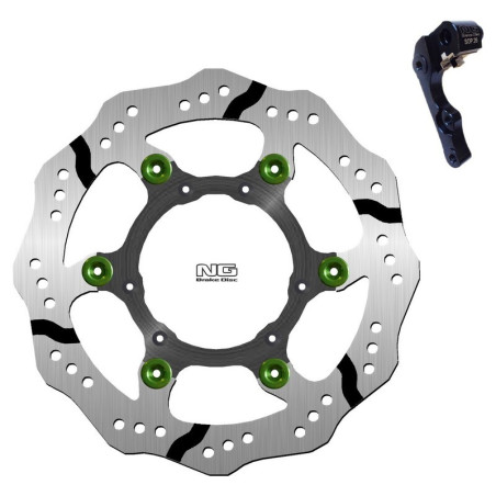 Kit disco de freno sobredimensionado NG BRAKES ondulado flotante