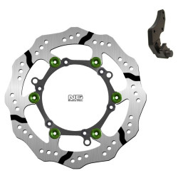 Kit disco de freno sobredimensionado NG BRAKES ondulado flotante