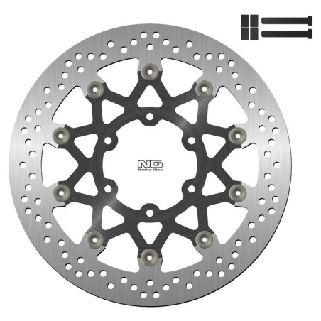 Kit disco de freno sobredimensionado NG BRAKES redondo flotante