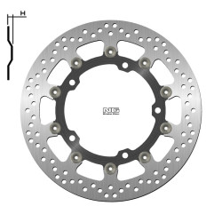 Disco de freno NG BRAKES redondo flotante