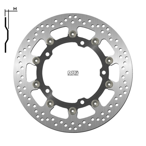 Disco de freno NG BRAKES redondo flotante